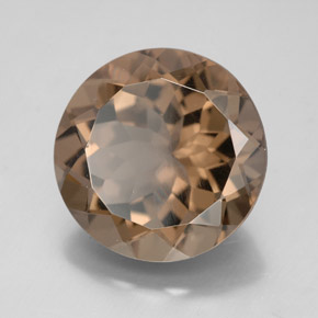 Quarzo fumé naturale marrone da 8,45 ct, taglio rotondo, VVS-VS
