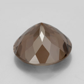 Quarzo fumé naturale marrone da 8,45 ct, taglio rotondo, VVS-VS