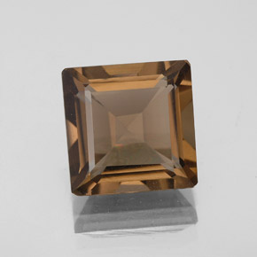 Quarzo fumé naturale marrone da 3,29 ct, taglio smeraldo, VS