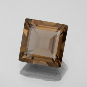 Quarzo fumé naturale marrone da 3,29 ct, taglio smeraldo, VS