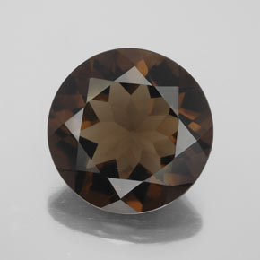 Quarzo fumé naturale marrone da 7,31 ct, taglio rotondo, VS