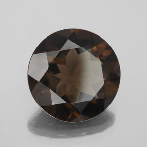 Quarzo fumé naturale marrone da 7,31 ct, taglio rotondo, VS
