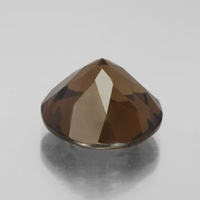 Quarzo fumé naturale marrone da 8,90 ct, taglio rotondo, VS