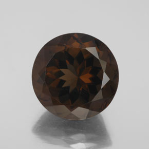 Quarzo fumé naturale marrone da 7,80 ct, taglio rotondo, VS