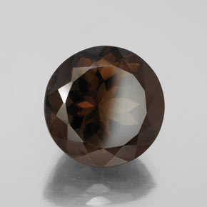 Quarzo fumé naturale marrone da 7,80 ct, taglio rotondo, VS