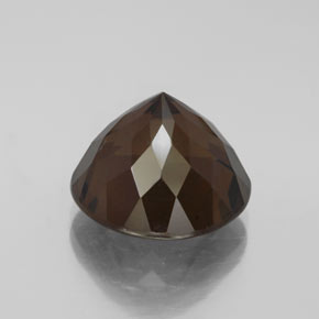 Quarzo fumé naturale marrone da 7,80 ct, taglio rotondo, VS