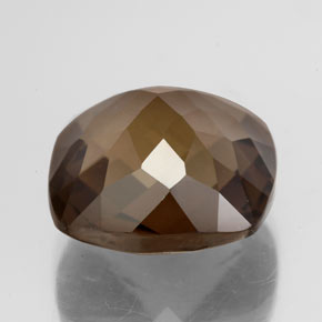 Quarzo fumé naturale marrone da 8,19 ct, taglio a cuscino, VS