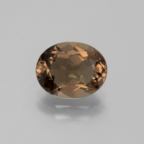 Quarzo fumé naturale marrone da 2,30 ct, taglio ovale, VVS-VS
