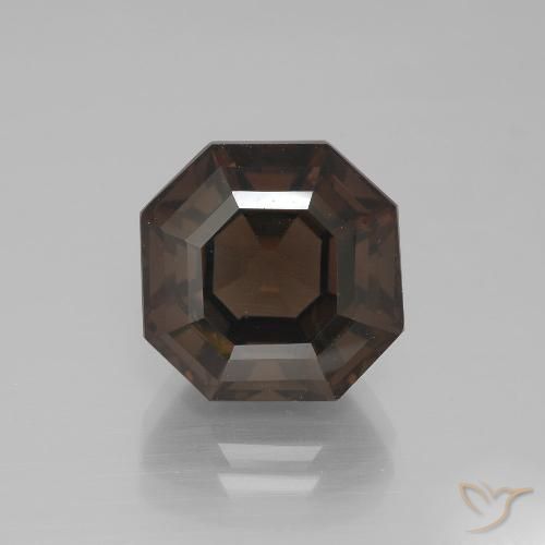 8.10ct Naturale Marrone medio Quarzo fumè, Taglio smeraldo, VS