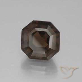 Quarzo fumé Marrone medio naturale da 8.10 ct, Ottagonale / Taglio smeraldo, VS