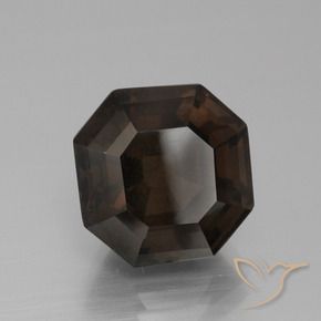 Quarzo fumé Marrone medio naturale da 7.47 ct, Ottagonale / Taglio smeraldo, VVS-VS