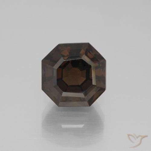 4.75ct Naturale Marrone scuro Quarzo fumè, Taglio smeraldo, VVS-VS