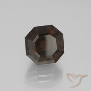 Quarzo fumé Marrone scuro naturale da 4.75 ct, Ottagonale / Taglio smeraldo, VVS-VS