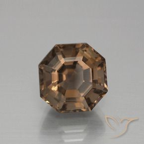 Quarzo fumé Marrone medio naturale da 5.40 ct, Ottagonale / Taglio smeraldo, VS