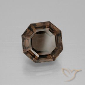 Quarzo fumé Blu scuro naturale da 6.56 ct, Ottagonale / Taglio smeraldo, VS