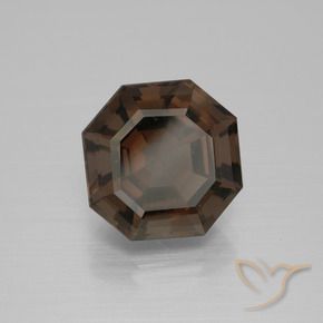 Quarzo fumé Blu scuro naturale da 6.32 ct, Ottagonale / Taglio smeraldo, VS