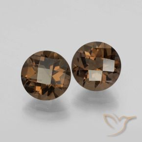 Gemme di Quarzo fumé Marrone cioccolato naturale da 3.79 ct, Rotondo, VS