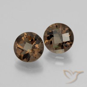 Gemme di Quarzo fumé Pan di zenzero marrone naturale da 3.65 ct, Rotondo, VVS-VS
