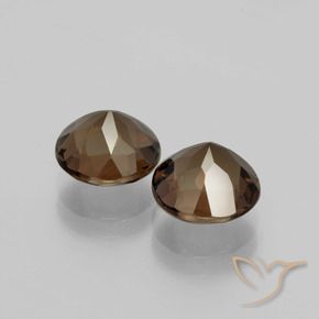 Gemme di Quarzo fumé Pan di zenzero marrone naturale da 3.65 ct, Rotondo, VVS-VS