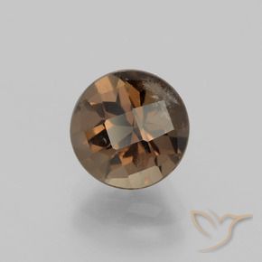 Quarzo fumé Hickory Brown naturale da 2.09 ct, Rotondo, VS-SI