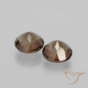 Gemme di Quarzo fumé Hickory Brown naturale da 3.37 ct, Rotondo, VVS-VS
