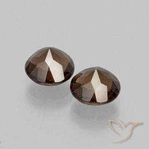 Gemme di Quarzo fumé Hickory Brown naturale da 3.56 ct, Rotondo, VS