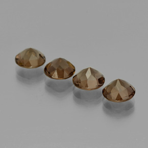 Quarzo fumé naturale marrone da 6,25 ct, taglio rotondo, VVS-VS