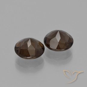 Gemme di Quarzo fumé Hickory Brown naturale da 3.43 ct, Rotondo, VS