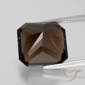 Quarzo fumé Marrone Cannella Intenso naturale da 10.44 ct, Ottagonale / Taglio smeraldo, VVS