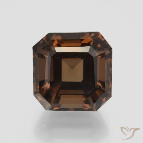 5.60ct Naturale Marrone medio Quarzo fumè, Taglio smeraldo, VVS-VS