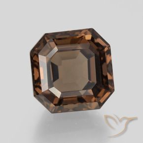 Quarzo fumé Hickory Brown naturale da 7.45 ct, Ottagonale / Taglio smeraldo, VVS