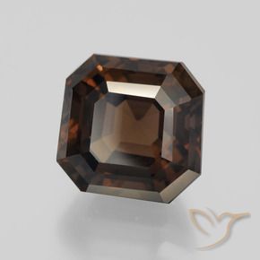 Quarzo fumé Hickory Brown naturale da 8.85 ct, Ottagonale / Taglio smeraldo, VVS