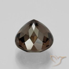Quarzo fumé Marrone scuro naturale da 4.53 ct, Rotondo, VVS