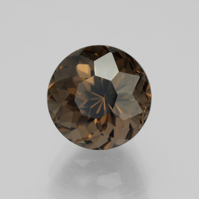 Quarzo fumé ombra marrone naturale da 3.62 ct, Taglio rotondo, VVS-VS