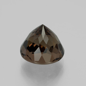 Quarzo fumé ombra marrone naturale da 3.62 ct, Taglio rotondo, VVS-VS