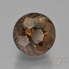 Quarzo fumé Marrone medio naturale da 6.63 ct, Rotondo, VVS