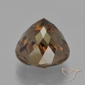 Quarzo fumé naturale marrone da 8,78 ct, taglio rotondo, VVS