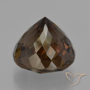 Quarzo fumé Marrone scuro naturale da 9.50 ct, Rotondo, VVS