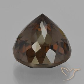 Quarzo fumé Blu scuro naturale da 10.14 ct, Rotondo, VVS