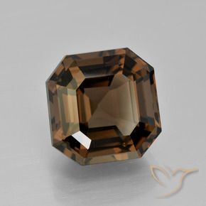 Quarzo fumé Marrone medio naturale da 9.54 ct, Ottagonale / Taglio smeraldo, VVS