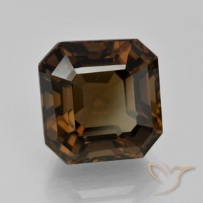 Quarzo fumé Marrone medio naturale da 9.84 ct, Ottagonale / Taglio smeraldo, VVS