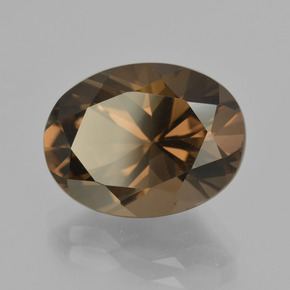 Quarzo fumé Marrone naturale da 7.17 ct, Taglio ovale, VVS