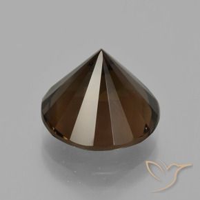 Quarzo fumé Hickory Brown naturale da 5.78 ct, Rotondo, VVS