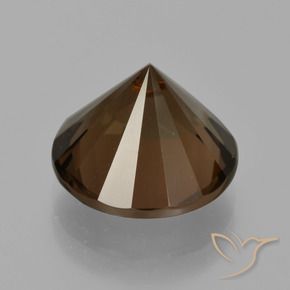 Quarzo fumé Marrone scuro naturale da 6.97 ct, Rotondo, VVS