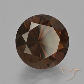Quarzo fumé Hickory Brown naturale da 6.07 ct, Rotondo, VVS