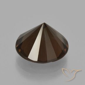 Quarzo fumé Hickory Brown naturale da 6.07 ct, Rotondo, VVS
