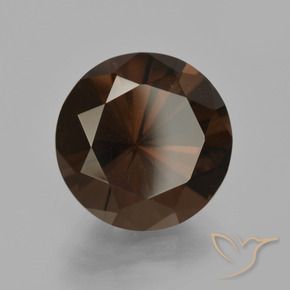 Quarzo fumé Hickory Brown naturale da 5.67 ct, Rotondo, VVS