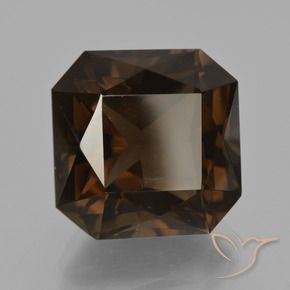 Quarzo fumé Marrone rossastro naturale da 11.95 ct, Ottagonale / Taglio smeraldo, VVS