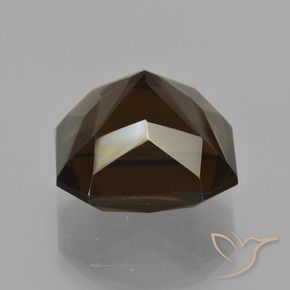 Quarzo fumé Marrone rossastro naturale da 11.95 ct, Ottagonale / Taglio smeraldo, VVS