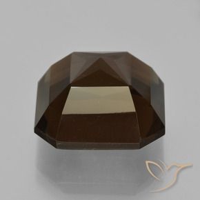 Quarzo fumé Marrone rossastro naturale da 12.70 ct, Ottagonale / Taglio smeraldo, VVS